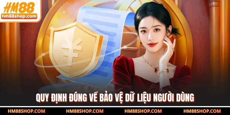 Quy định đúng về bảo vệ dữ liệu người dùng